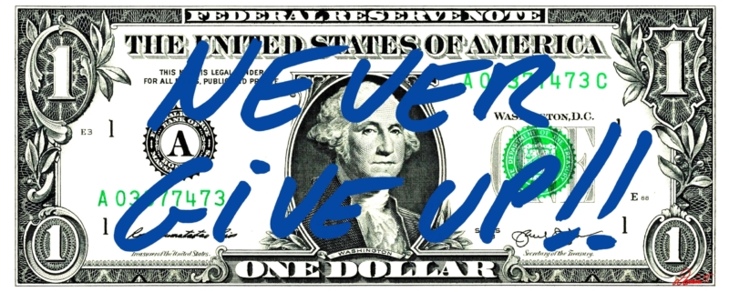 DOLLAR NEVER GIVE UP BLEU SITE INTERNET